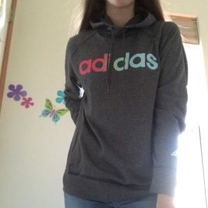 gray adidas hoodie